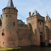 The castle called Muiderslot located in the town of Muiden