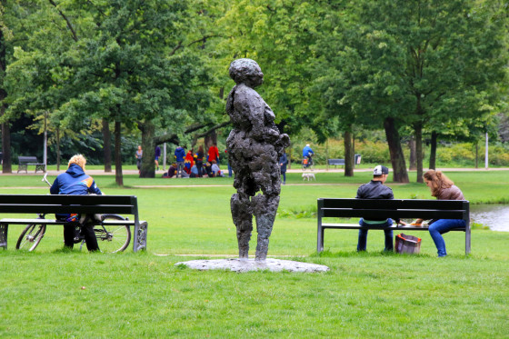 A statue in Vondelpark, Amsterdam