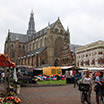 The main square in the center of Haarlem
