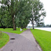 A view of the path along Sloterplas in Sloterpark