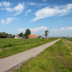 The scenic bike route south of the town of Spaarndam