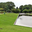The busy bike path passes the waterway in Westerpark as you head back towards Central Amsterdam