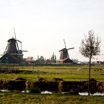 The surrounding polders with Zaanse Schans in the distance
