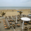 One of the many beach patios in Zandvoort